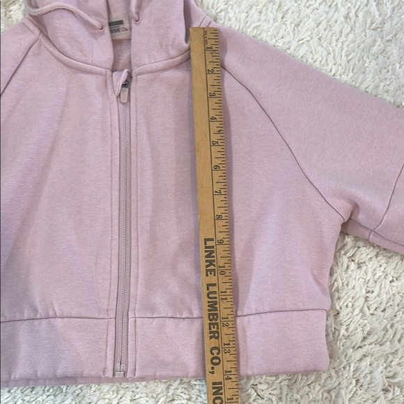 Gymshark Legacy Fitness Crop Full Zip Hoodie Women’s Size Small Pink EUC - Picture 9 of 9